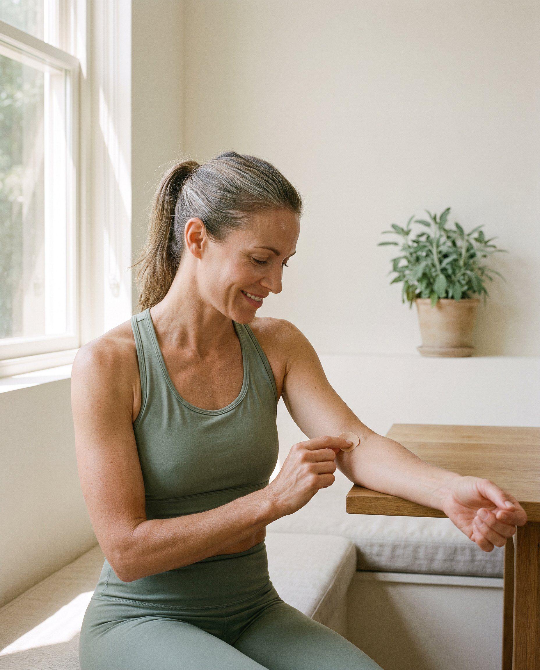 A nurse drawing blood from a seated patient